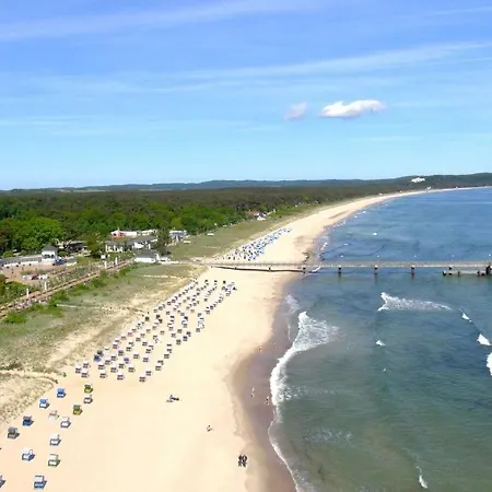 Apartment mit Meerblick und Balkon, gratis Nutzung vom AHOI Erlebnisbad und Sauna in Sellin - Meeresblick FeWo 16 Goehren (Ruegen)